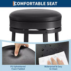 Tabouret de bar pivotant à 360°, hauteur comptoir, en cuir PU