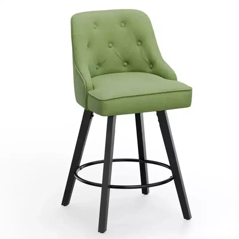 Tabouret de bar pivotant à 360° élégant avec coussin moelleux et construction robuste