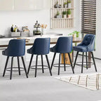 Tabouret de bar élégant en similicuir pivotant à 360°, design raffiné avec coussin moelleux et construction robuste