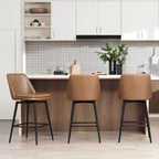 Tabouret de bar pivotant à hauteur de bar avec assise à double couche