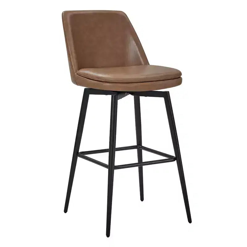 Tabouret de bar pivotant à hauteur de bar avec assise à double couche