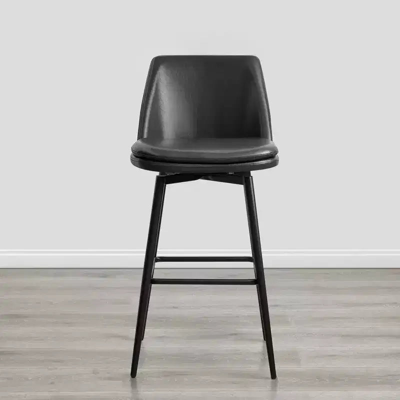 Tabouret de bar pivotant à hauteur de bar avec assise à double couche
