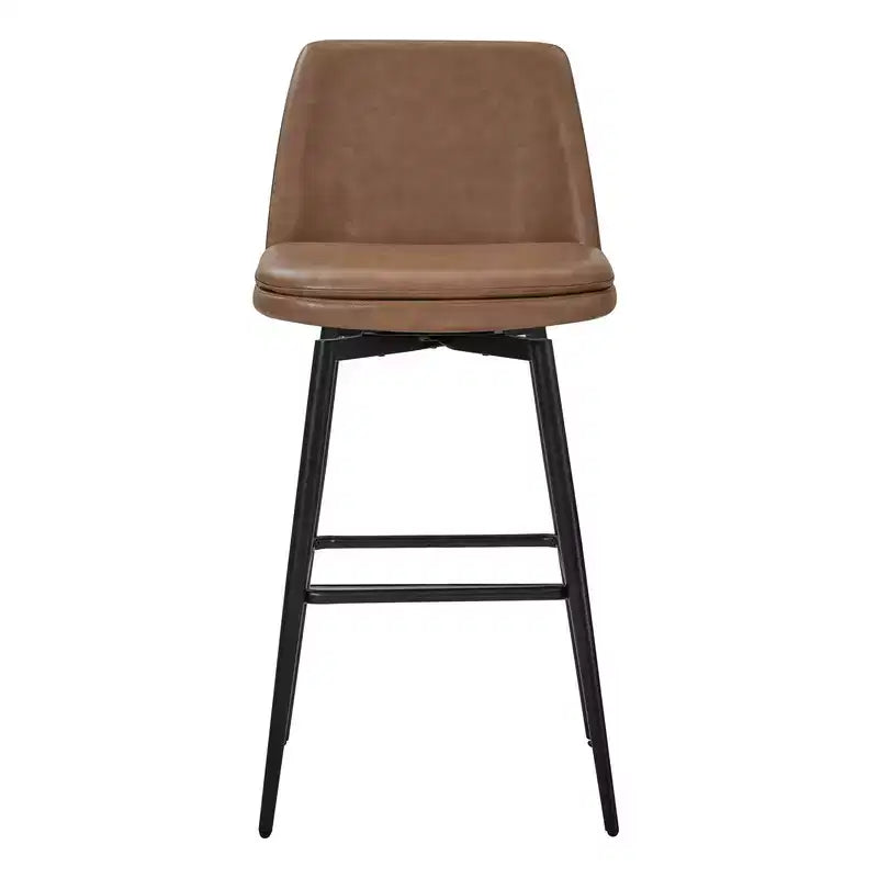 Tabouret de bar pivotant à hauteur de bar avec assise à double couche