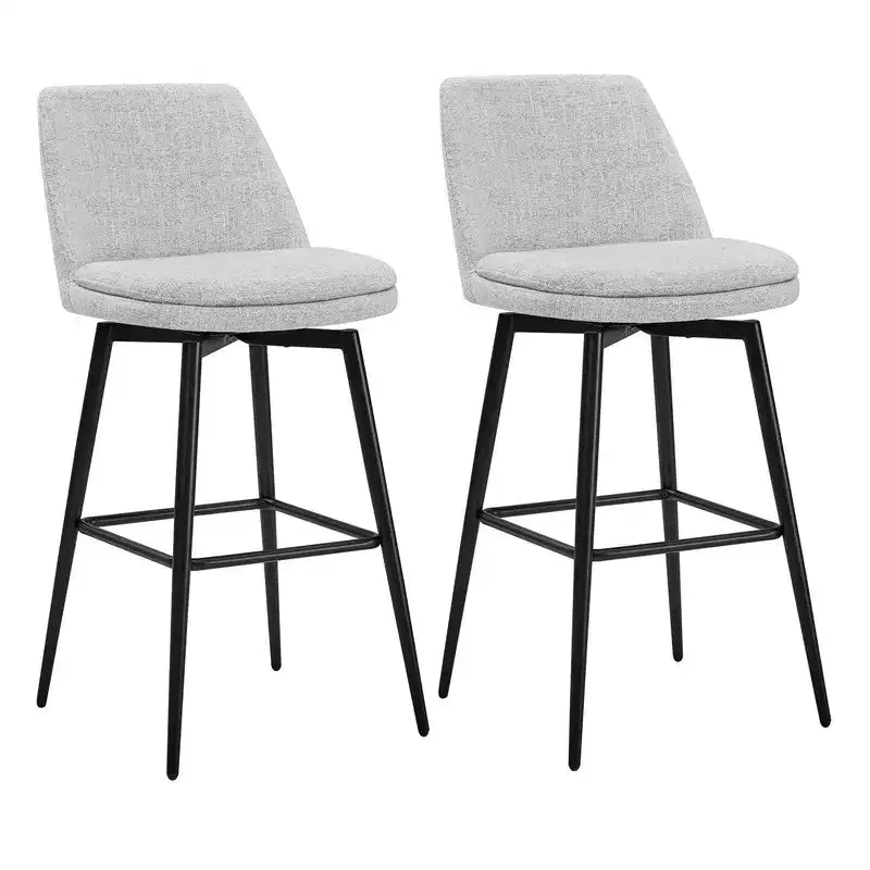 Tabouret de bar pivotant à hauteur de bar avec assise à double couche