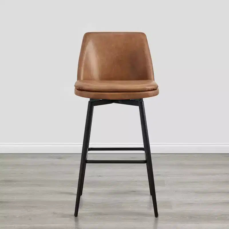 Tabouret de bar pivotant à hauteur de bar avec assise à double couche