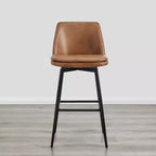 Tabouret de bar pivotant à hauteur de bar avec assise à double couche