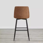 Tabouret de bar pivotant à hauteur de bar avec assise à double couche