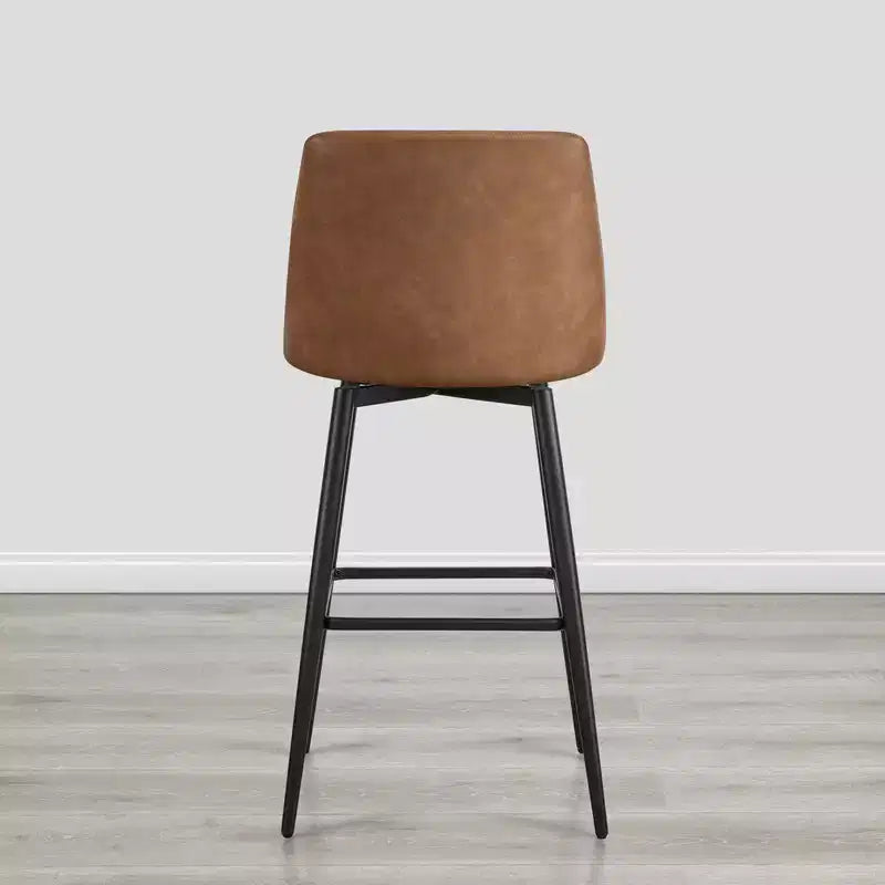 Tabouret de bar pivotant à hauteur de bar avec assise à double couche