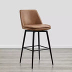 Tabouret de bar pivotant à hauteur de bar avec assise à double couche