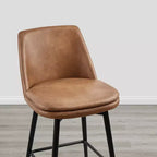 Tabouret de bar pivotant à hauteur de bar avec assise à double couche