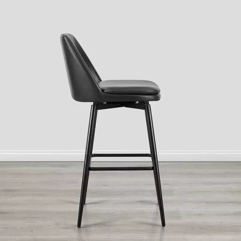 Tabouret de bar pivotant à hauteur de bar avec assise à double couche