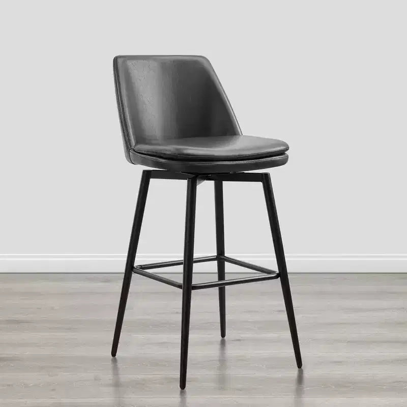 Tabouret de bar pivotant à hauteur de bar avec assise à double couche