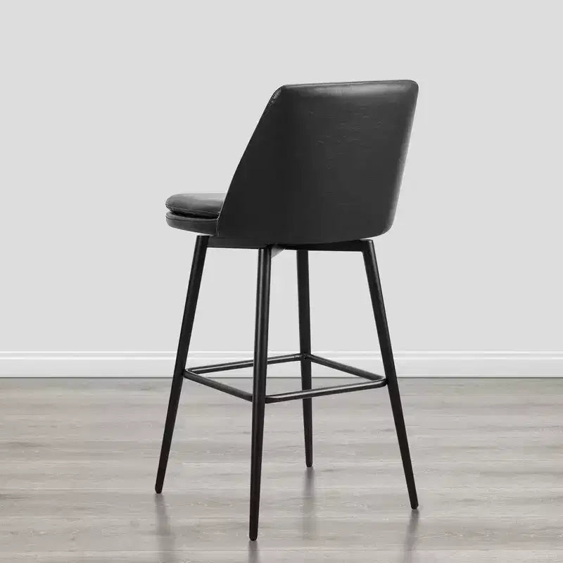 Tabouret de bar pivotant à hauteur de bar avec assise à double couche