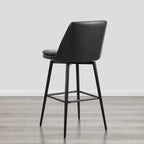 Tabouret de bar pivotant à hauteur de bar avec assise à double couche