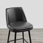Tabouret de bar pivotant à hauteur de bar avec assise à double couche
