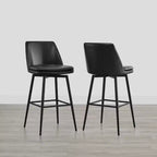 Spruce&Spring Bar Height Swivel Barstool with Double-layed Seat