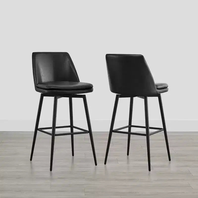 Spruce&Spring Bar Height Swivel Barstool with Double-layed Seat