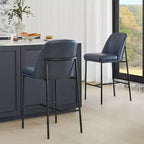 Tabouret de bar pivotant à hauteur de comptoir avec dossier tressé et structure en bois, naturel