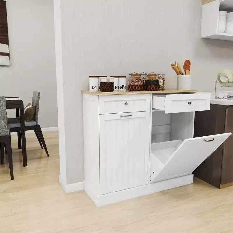 Meuble de cuisine pour poubelle, 39,37 po L x 13,78 po P x 35,34 po H