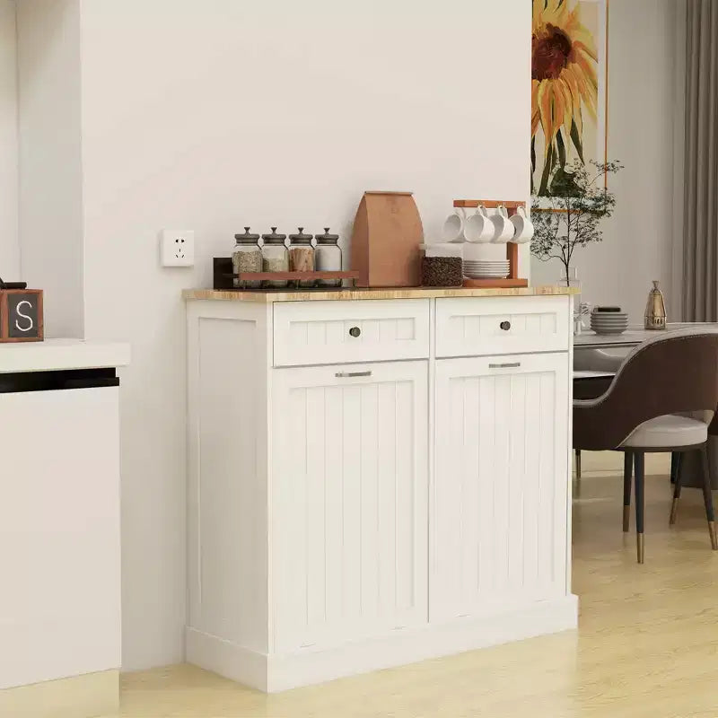 Meuble de cuisine pour poubelle, 39,37 po L x 13,78 po P x 35,34 po H