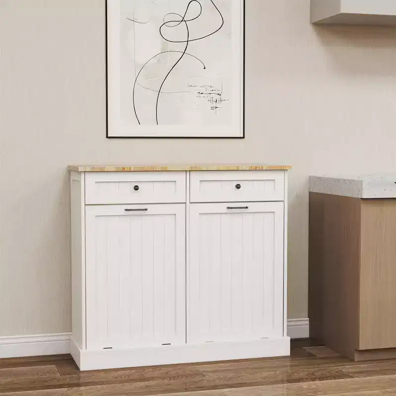 Meuble de cuisine pour poubelle, 39,37 po L x 13,78 po P x 35,34 po H