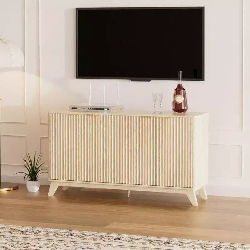Meuble buffet enfilade de 140 cm de large, meuble de rangement moderne