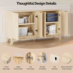 Meuble buffet enfilade de 140 cm de large, meuble de rangement moderne