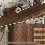 Buffet/bahut moderne en bois brun clair