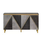 Buffet Rétro de 152 cm avec 4 Portes et 4 Étagères