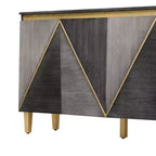Buffet Rétro de 152 cm avec 4 Portes et 4 Étagères
