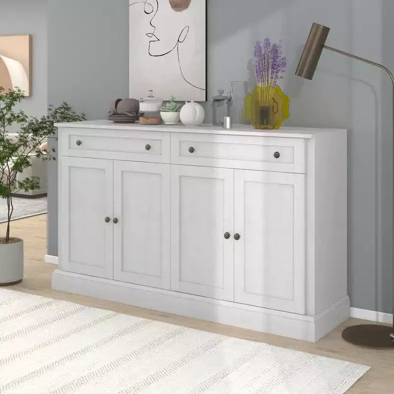 Bahut élégant avec 4 portes et 2 tiroirs
