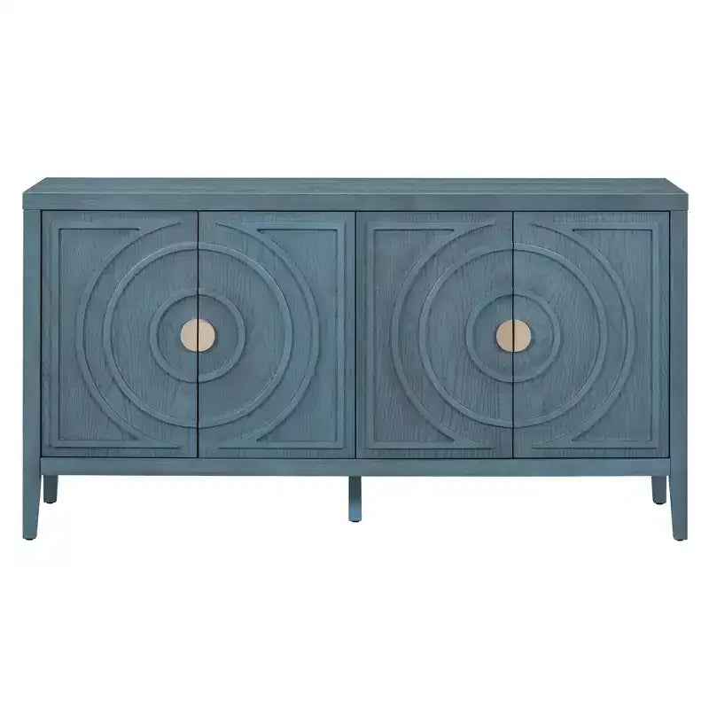 Grand buffet élégant à 4 portes et 4 étagères