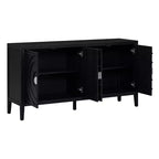 Grand buffet élégant à 4 portes et 4 étagères