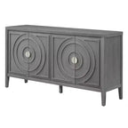 Grand buffet élégant à 4 portes et 4 étagères
