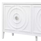 Grand buffet élégant à 4 portes et 4 étagères