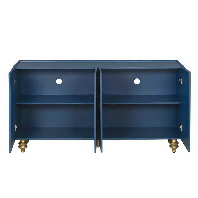 Meuble buffet élégant à 4 portes et 4 étagères