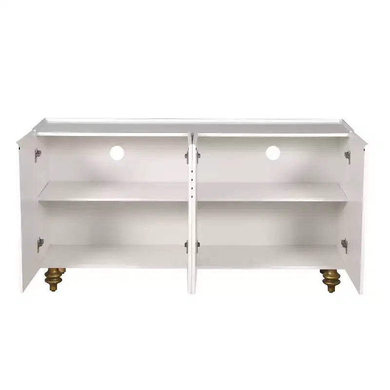 Meuble buffet élégant à 4 portes et 4 étagères