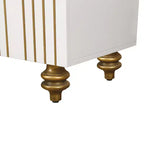 Meuble buffet élégant à 4 portes et 4 étagères
