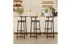 Tabourets de bar à hauteur de comptoir avec dossier