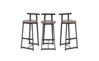 Tabourets de bar à hauteur de comptoir avec dossier