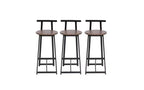 Tabourets de bar à hauteur de comptoir avec dossier