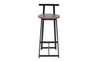 Tabourets de bar à hauteur de comptoir avec dossier