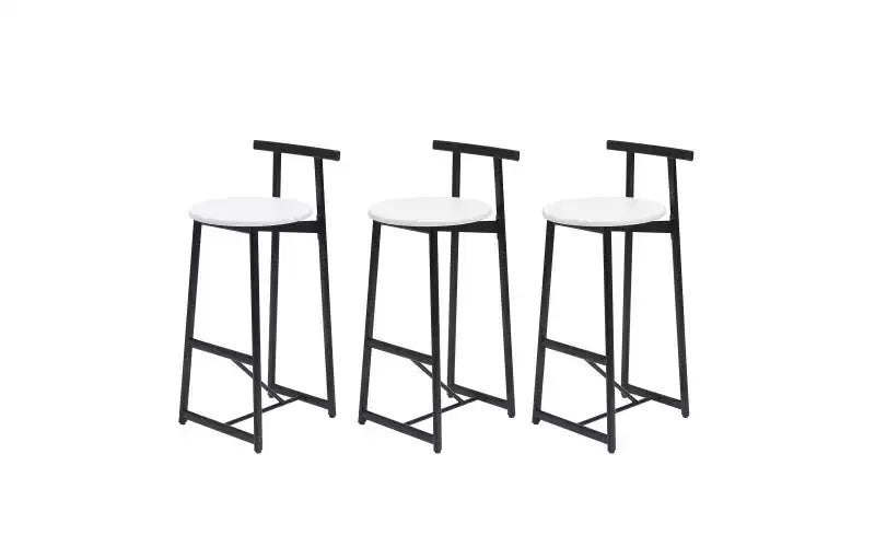 Tabourets de bar à hauteur de comptoir avec dossier