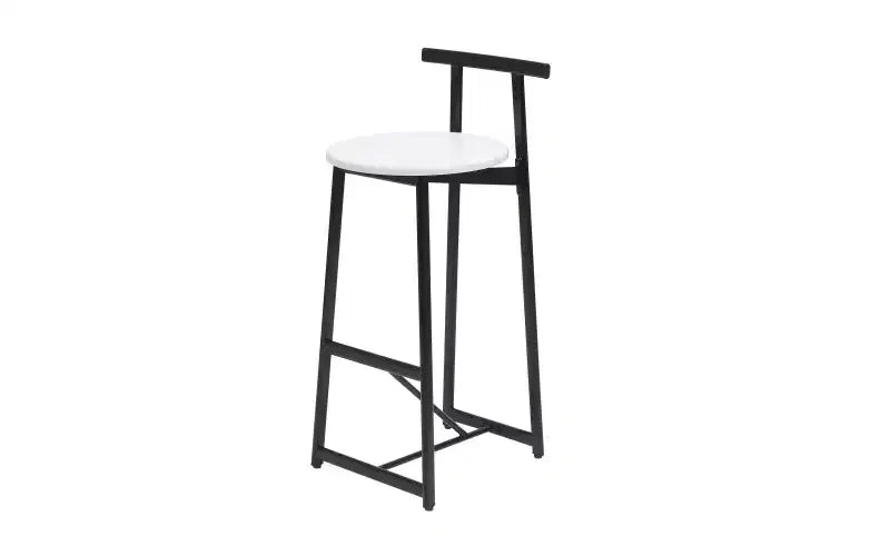 Tabourets de bar à hauteur de comptoir avec dossier