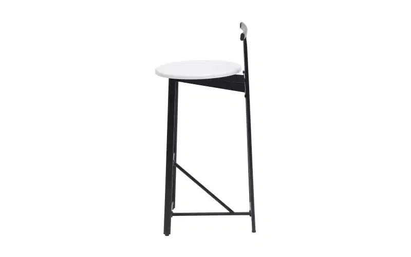 Tabourets de bar à hauteur de comptoir avec dossier