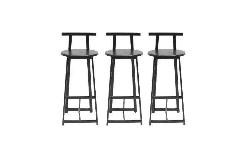 Tabourets de bar à hauteur de comptoir avec dossier