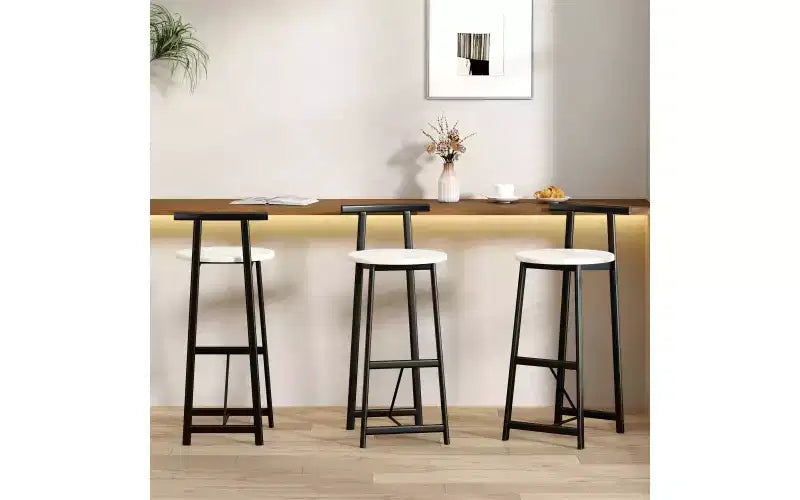 Tabourets de bar à hauteur de comptoir avec dossier