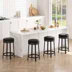 Tabouret de bar 24,4 po - Tabourets de comptoir pivotants ronds sans dossier