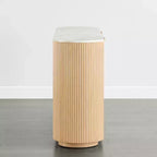 Buffet moderne de 70 pouces de large avec colonnes semi-cylindriques
