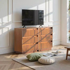 Commode à 3 tiroirs de 27,5 po de large avec panneau cannelé ondulé